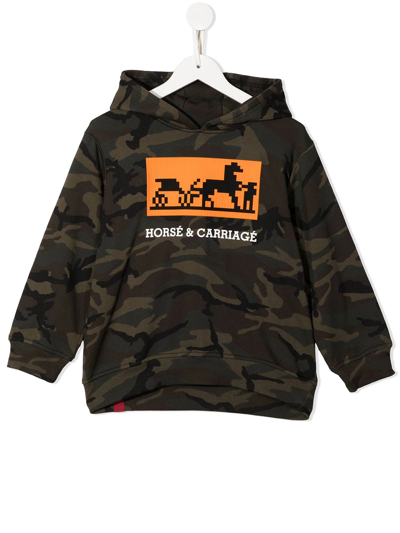 Mostly Heard Rarely Seen 8-bit Kids' Graphic-print Cotton Hoodie In Brown