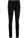 Emporio Armani Slim-fit Stretch Cotton Jeans With Belt Loops In Black