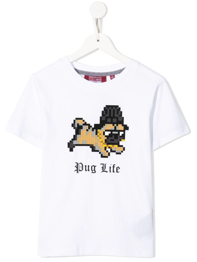 Mostly Heard Rarely Seen 8-bit Kids' Graphic-print Cotton T-shirt In White