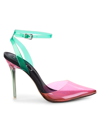 Jessica Simpson Women's Pirrie Translucent Colorblock Stilletto Pumps In Pink