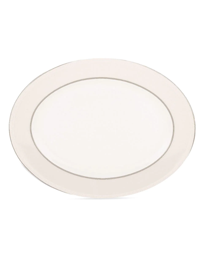 Kate Spade Cypress Point 13" Oval Serving Platter In White
