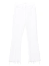 Mother The Weekender Fray Jeans In White In White