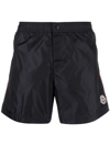 MONCLER LOGO-PATCH SWIM SHORTS