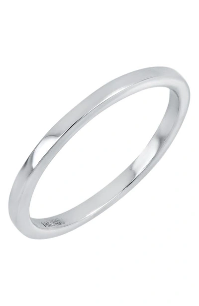 Bony Levy 14k White Gold Simple Stackable Ring