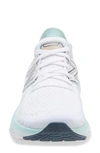 New Balance 1080v10 Running Shoe In White/ Grey/ Blue