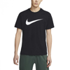 Nike Big Boys Solid Short Sleeves Hydroguard Rashguard In Black