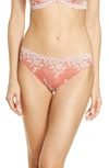 Wacoal Embrace Lace Bikini Underwear 64391 In Faded Rose/ White Sand