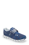 On Fabric Sneakers "cloud 5" Women's In Denim