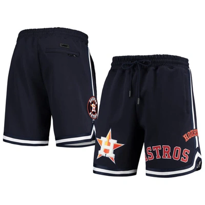 Pro Standard Navy Houston Astros Team Shorts In Navy/orange