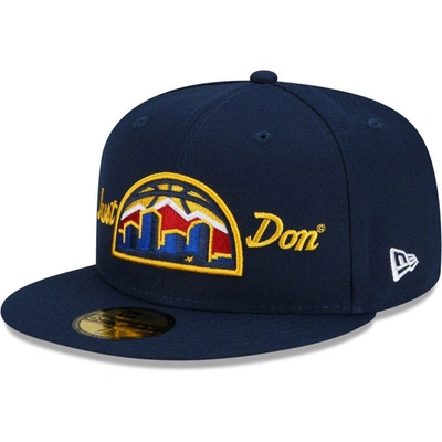 NEW ERA NEW ERA X JUST DON NAVY DENVER NUGGETS 59FIFTY FITTED HAT