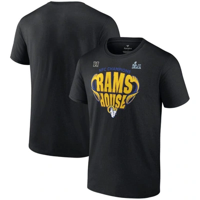 Fanatics Branded Black Los Angeles Rams 2021 Nfc Champions Big & Tall Hometown T-shirt