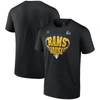 Fanatics Branded Black Los Angeles Rams 2021 Nfc Champions Big & Tall Hometown T-shirt In Black