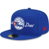 NEW ERA NEW ERA X JUST DON ROYAL PHILADELPHIA 76ERS 59FIFTY FITTED HAT