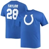 Fanatics Men's Jonathan Taylor Royal Indianapolis Colts Player Icon Name And Number T-shirt In Royal