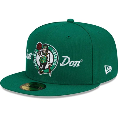 New Era Men's  X Just Don Kelly Green Boston Celtics 59fifty Fitted Hat