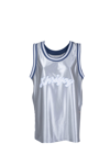 Khrisjoy Metallic Logo-print Jersey In Argento