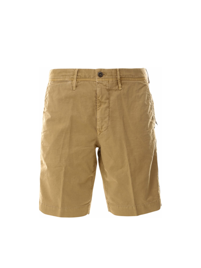 Incotex Cotton Bermuda Shorts In Beige