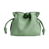 Loewe Mini Flamenco Clutch In Ash Grey