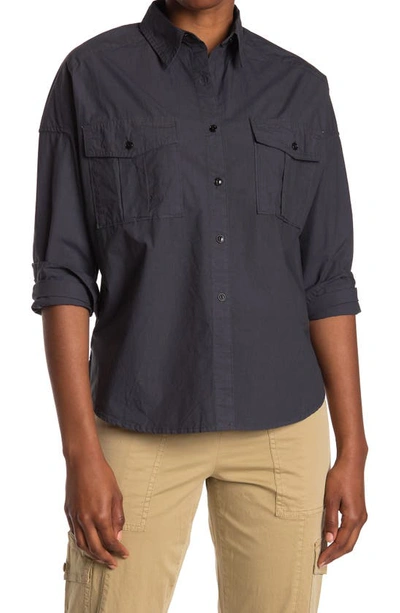 Alex Mill Oversize Shirt In Washed Black