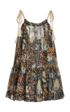Ulla Johnson Trula Tiered Printed Cotton-blend Voile Mini Dress In Batik