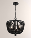 Crystorama Rylee 4-light Chandelier In Black