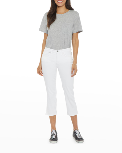Nydj Chloe Slit Capri Jeans In Feather