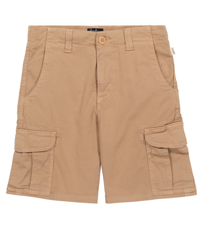 Il Gufo Kids' Cargo Bermuda Shorts In Neutrals