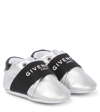 GIVENCHY BABY LOGO LEATHER SNEAKERS