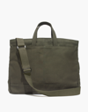 Madewell Makr Work Carryall Tote Bag In Army Green