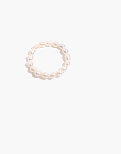 Mw Pearl Beaded Ring In Freshwater Pearl
