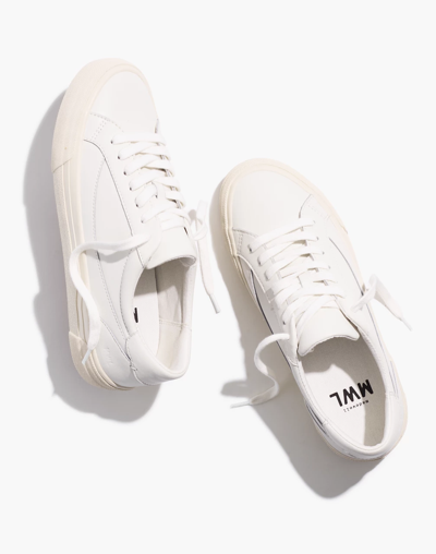 Madewell Sidewalk Low-top Sneakers In Pale Parchment