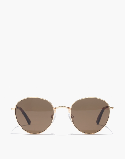 Mw Fest Aviator Sunglasses In Golden Brown