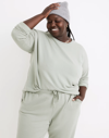 Madewell Plus Mwl Superbrushed Easygoing Sweatshirt In Frosted Willow
