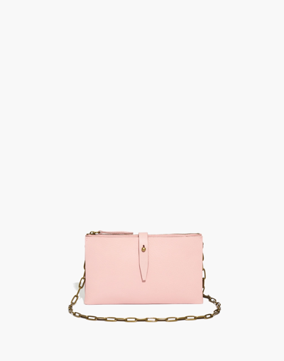 Madewell The Transport Accordion Crossbody In Dusty Blush