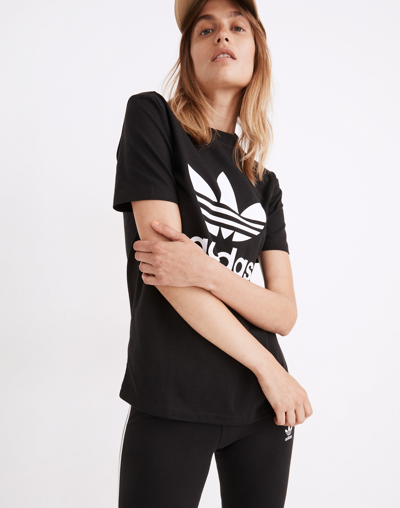 Mw Adidas&reg; Originals Trefoil Tee In True Black
