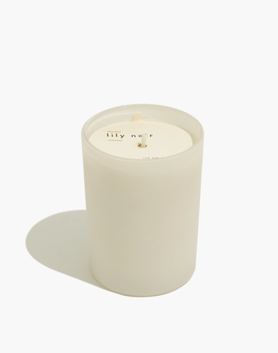 Mw Large Matte Glass Candle In Lily Noir