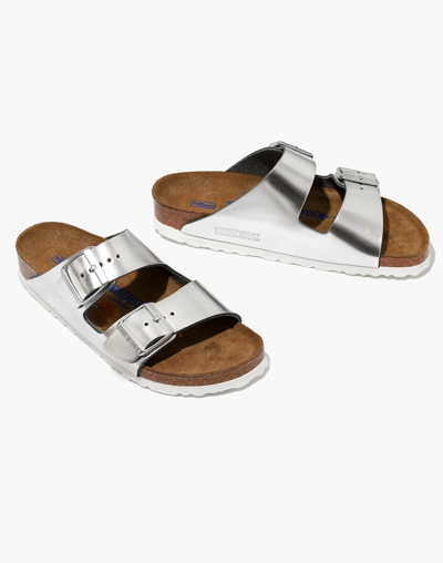 Mw Birkenstock&reg; Arizona Sandals In Silver