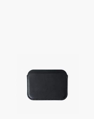 Mw Makr Leather Round Luxe Wallet In Black