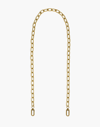 Madewell The Crossbody Bag Strap: Chain Edition In Vintage Gold