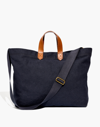 Mw The Canvas Transport Carryall Tote Bag In Black Sea