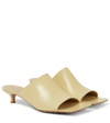Bottega Veneta Stretch Napa Kitten-heel Mule Sandals In Moon Beam