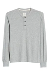 Rag & Bone Classic Slim Fit Henley In Grey Heather