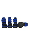 Pet Life Performance Coned Premium Stretch Support In Black/ Blue
