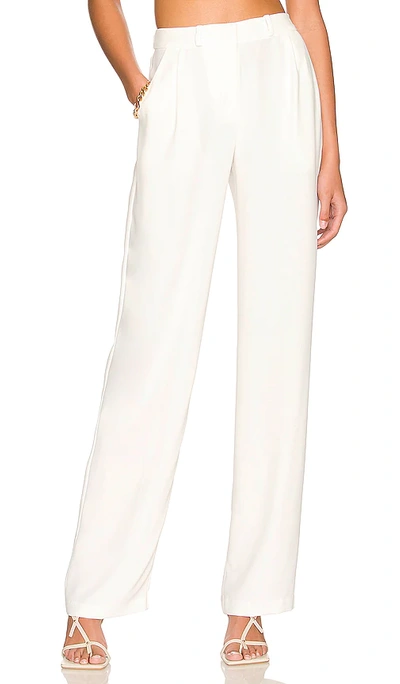 Amanda Uprichard Wallce Trousers In Ivory