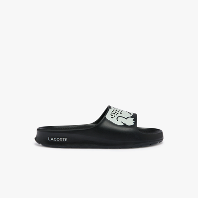 Lacoste Women's Croco 2.0 Print Slides - 9 In Black
