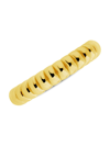 Sterling Forever 14k Over Silver Bubble Band Ring In Silver