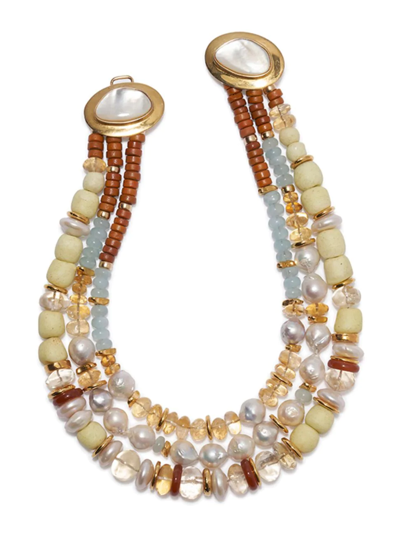 Lizzie Fortunato Women's Ghost Ranch 18k Gold-plated & Multi-stone Beaded Necklace