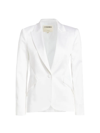 L Agence Chamberlain Peaked Blazer In White