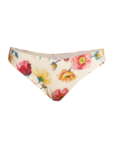 Onia Chiara Bikini Bottom In Lemon Multi