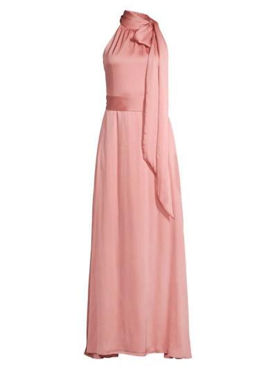 Sachin & Babi Kayla A-line Maxi Gown In Rouge In Pink